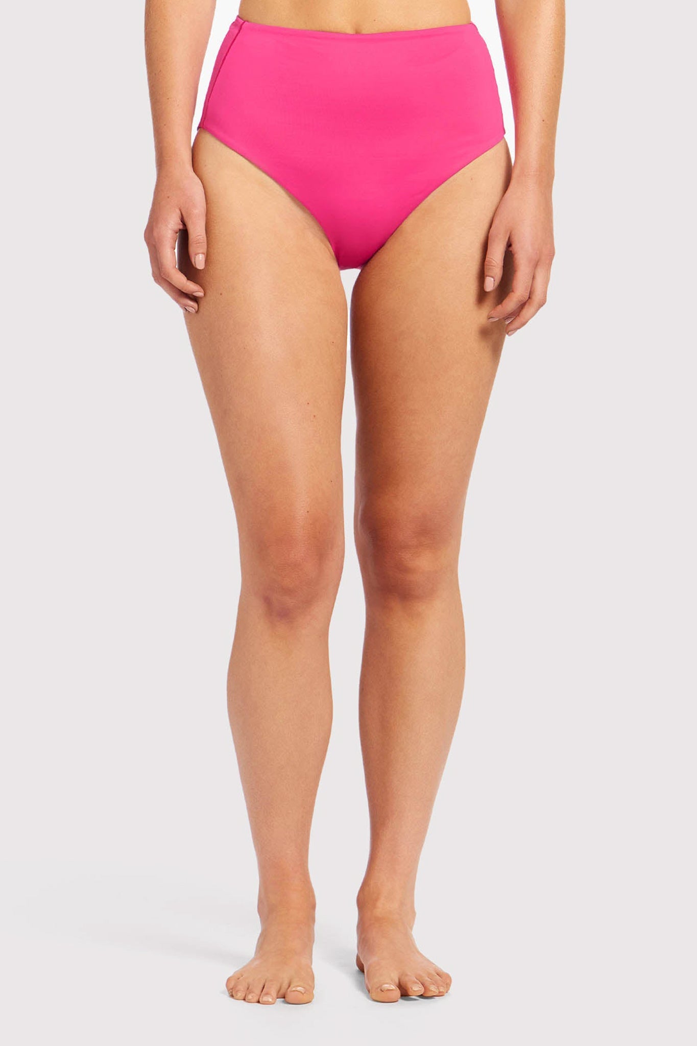 High Waist Bikini Bottom | Fuchsia