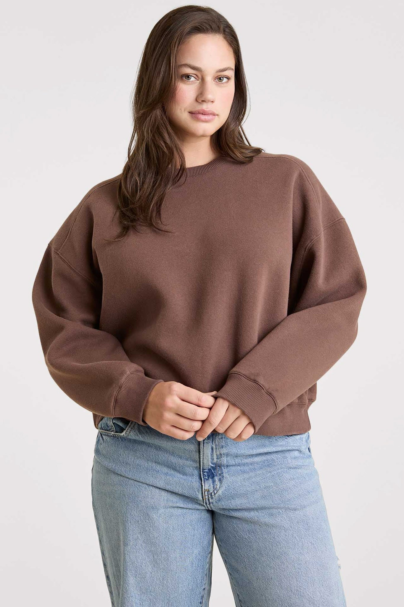 Classic Crewneck Sweatshirt | Coffee