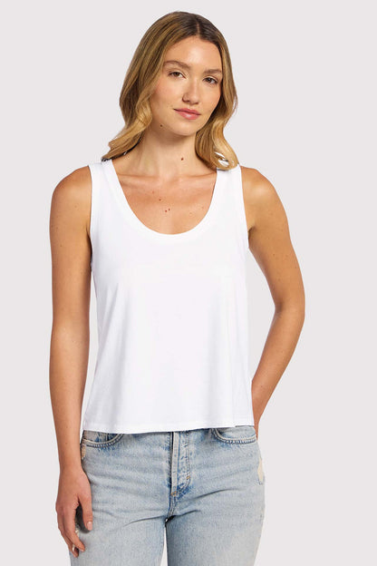 Soft Cotton Everyday Tank | White