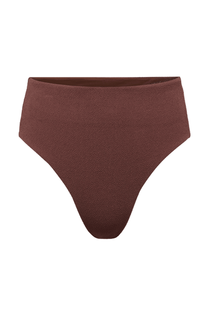 High Waist Bikini Bottom | Coffee