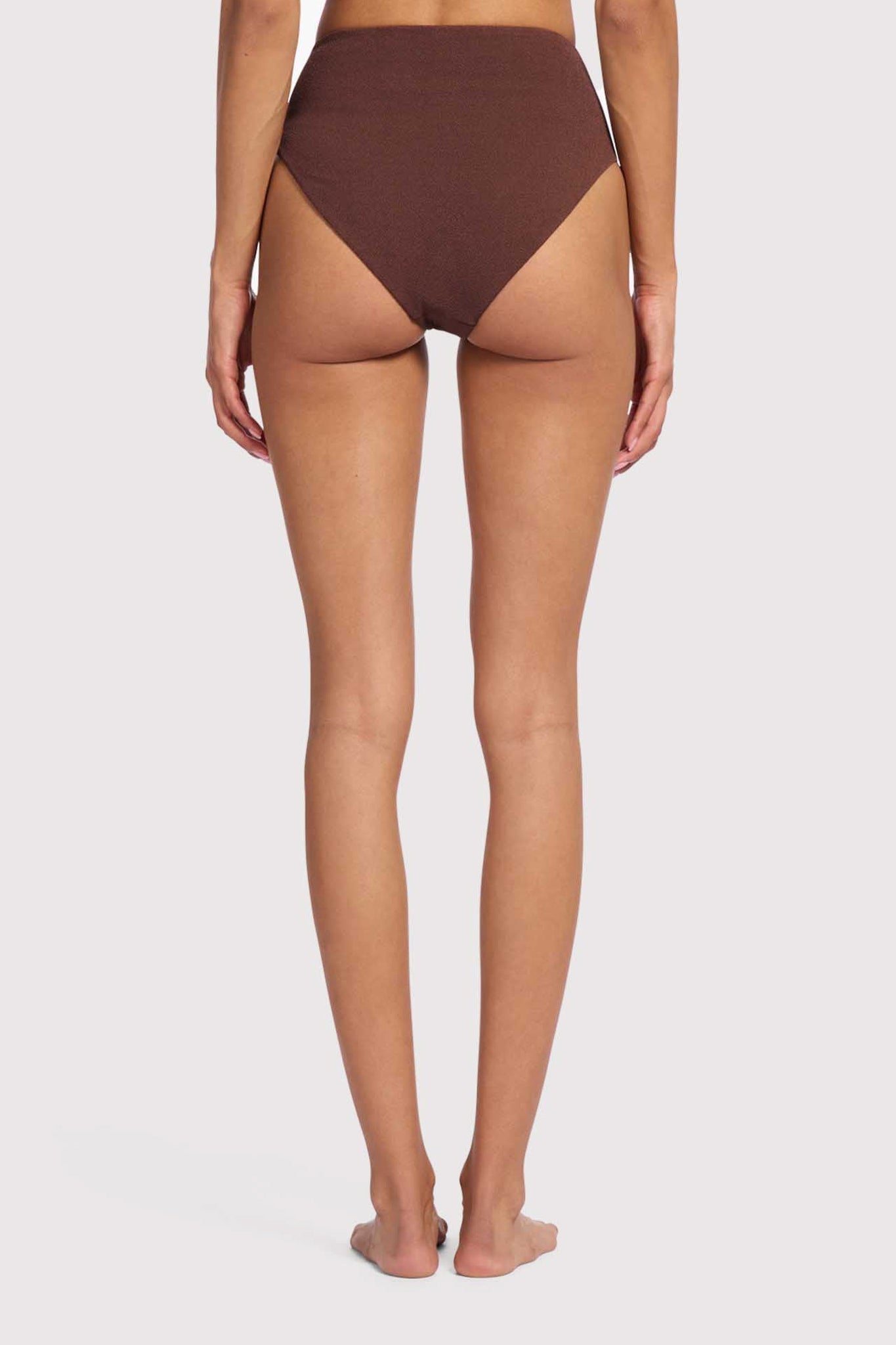 High Waist Bikini Bottom | Coffee