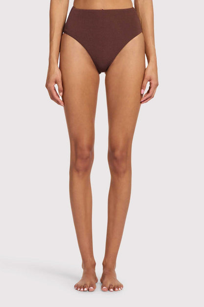 High Waist Bikini Bottom | Coffee