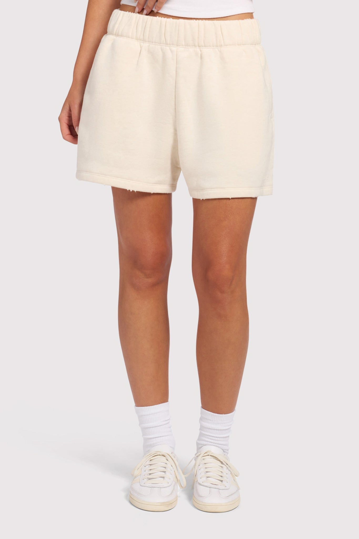Vintage Fleece Short | Heather Bone