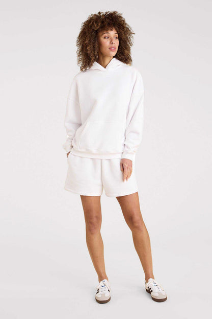 Vintage Fleece Short | White