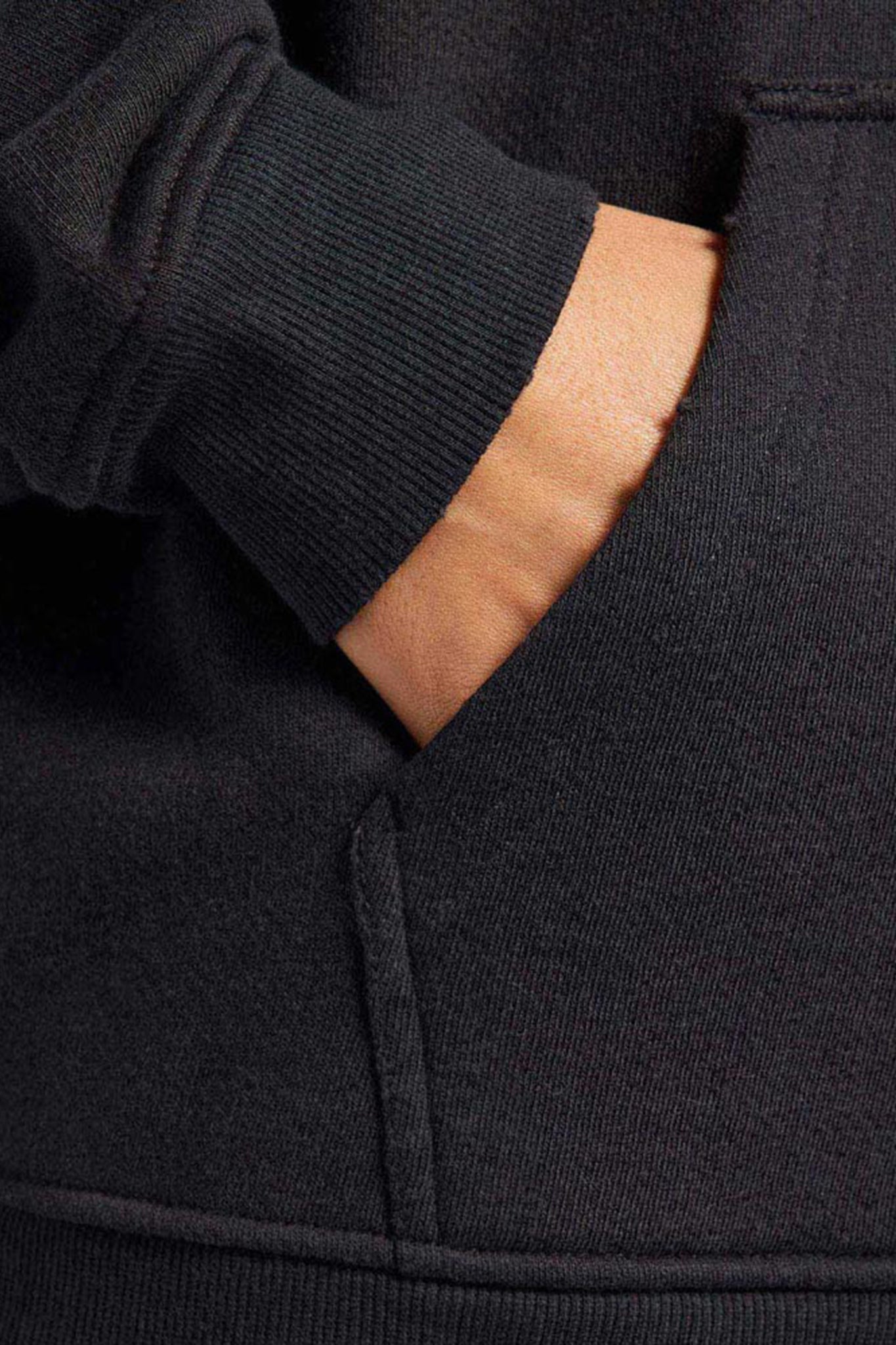 Vintage Fleece Hoodie | Black