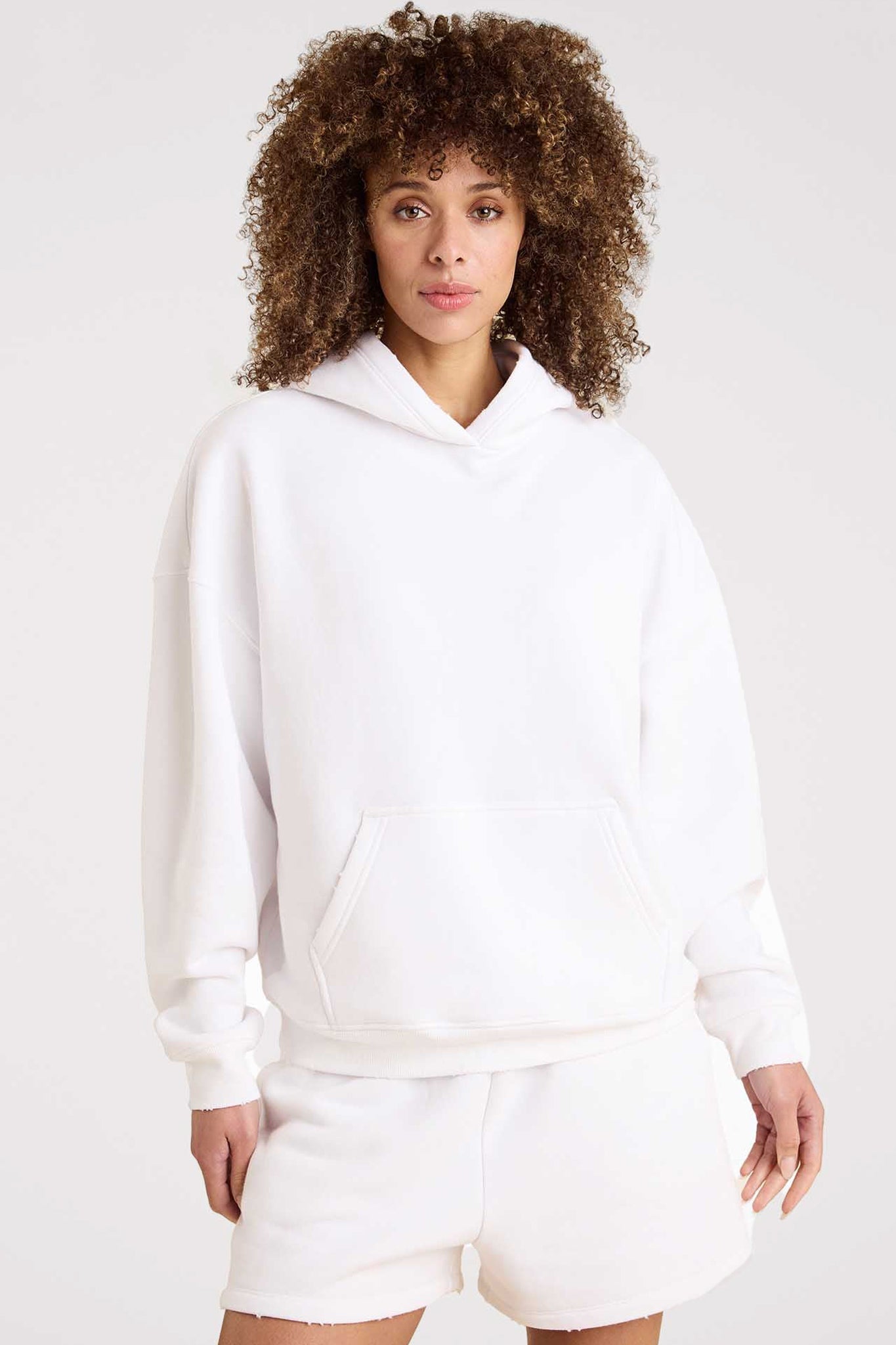 Vintage Fleece Hoodie | White