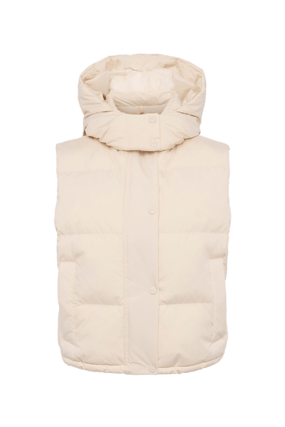 Peak Puffer Vest | Bone