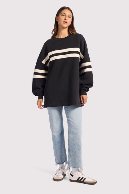 Varsity Crewneck | Black
