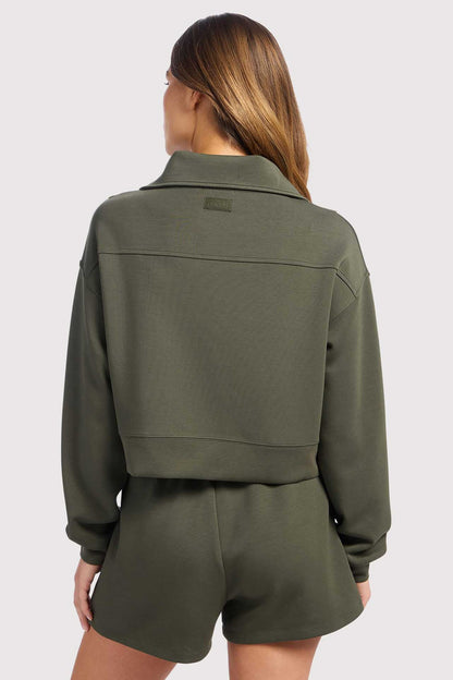 Soft Motion Quarter-Zip | Darkest Olive