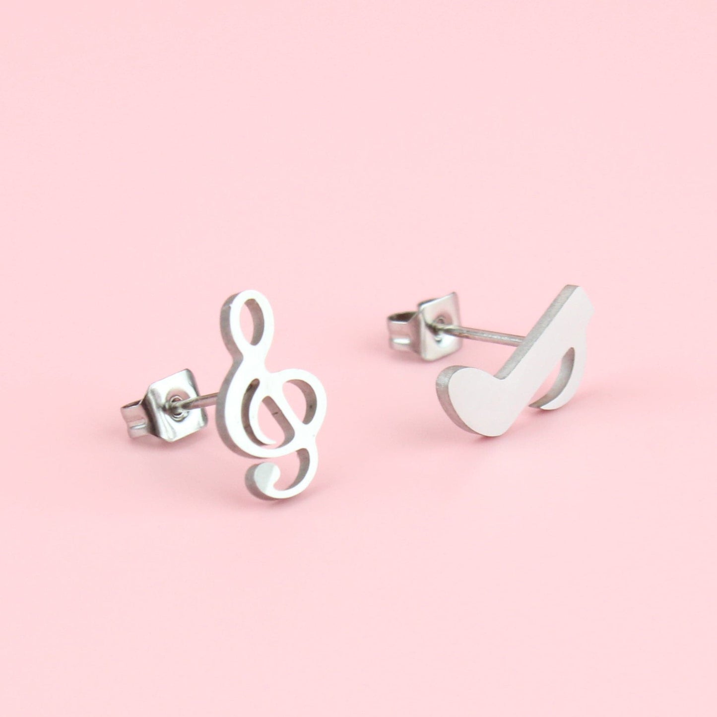 Treble Clef & Quaver Stud Earrings