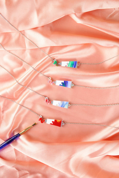 This Is An Art Paint Tube Necklace