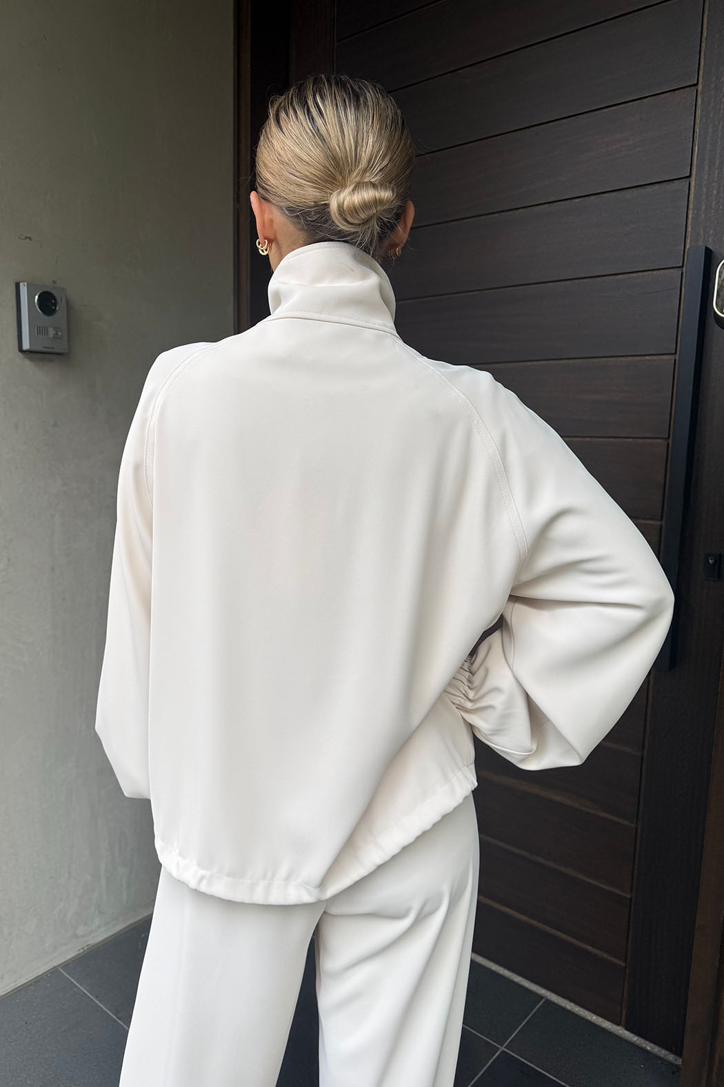 Beige Euro Athleisure Jacket