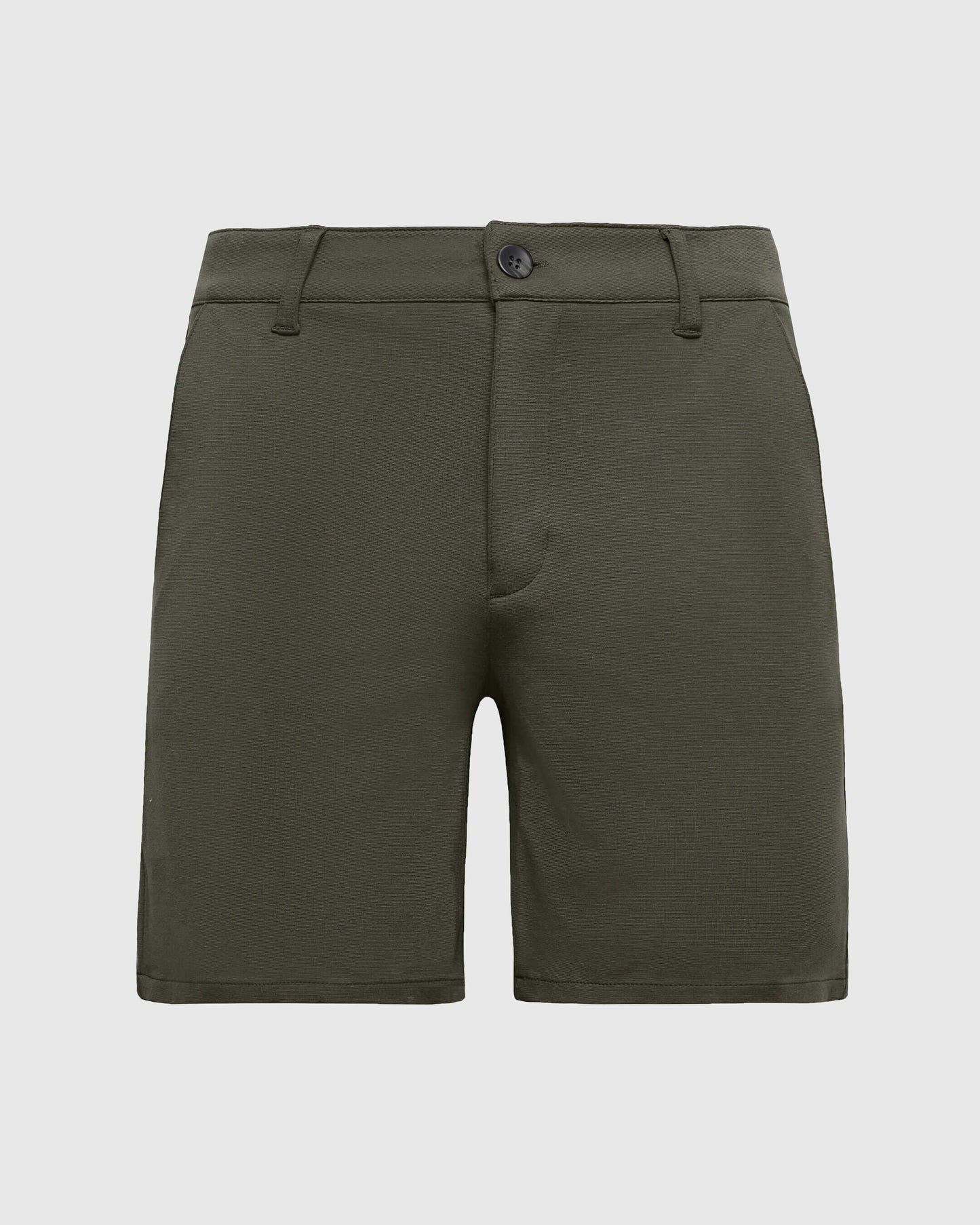 7 Military Green Comfort Knit Chino Short