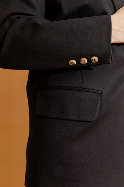Black Ponte Boyfriend Blazer