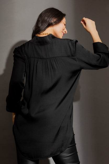 Black Cargo Blogger Shirt
