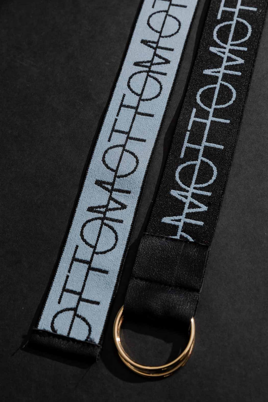 Blue Logo Elastic Belt Blue O/S