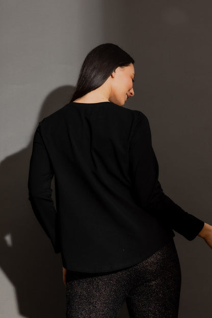 Black Boss Long Sleeve Tee