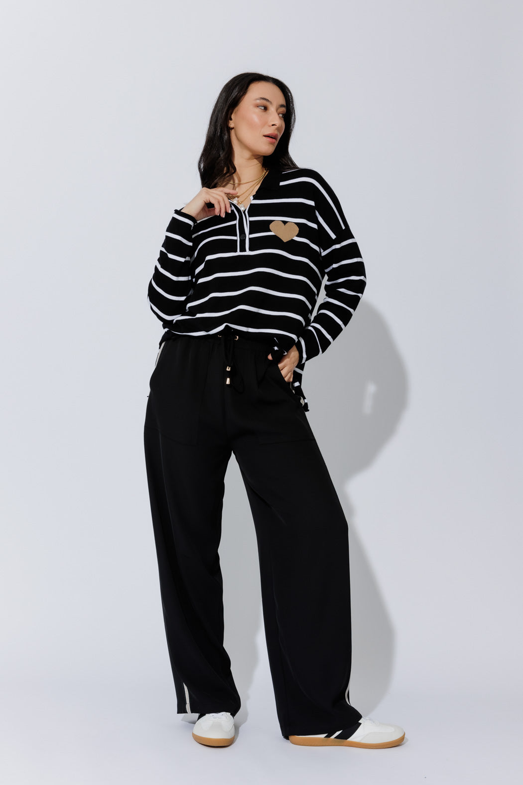 Black Polo Knit Black S