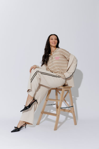 Beige Polo Knit S