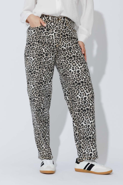 Animal Denim Barrel Jean