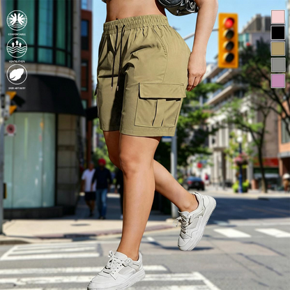 Women’s Outdoor Cargo Shorts – Multi-Pocket Design for Everyday Adventures