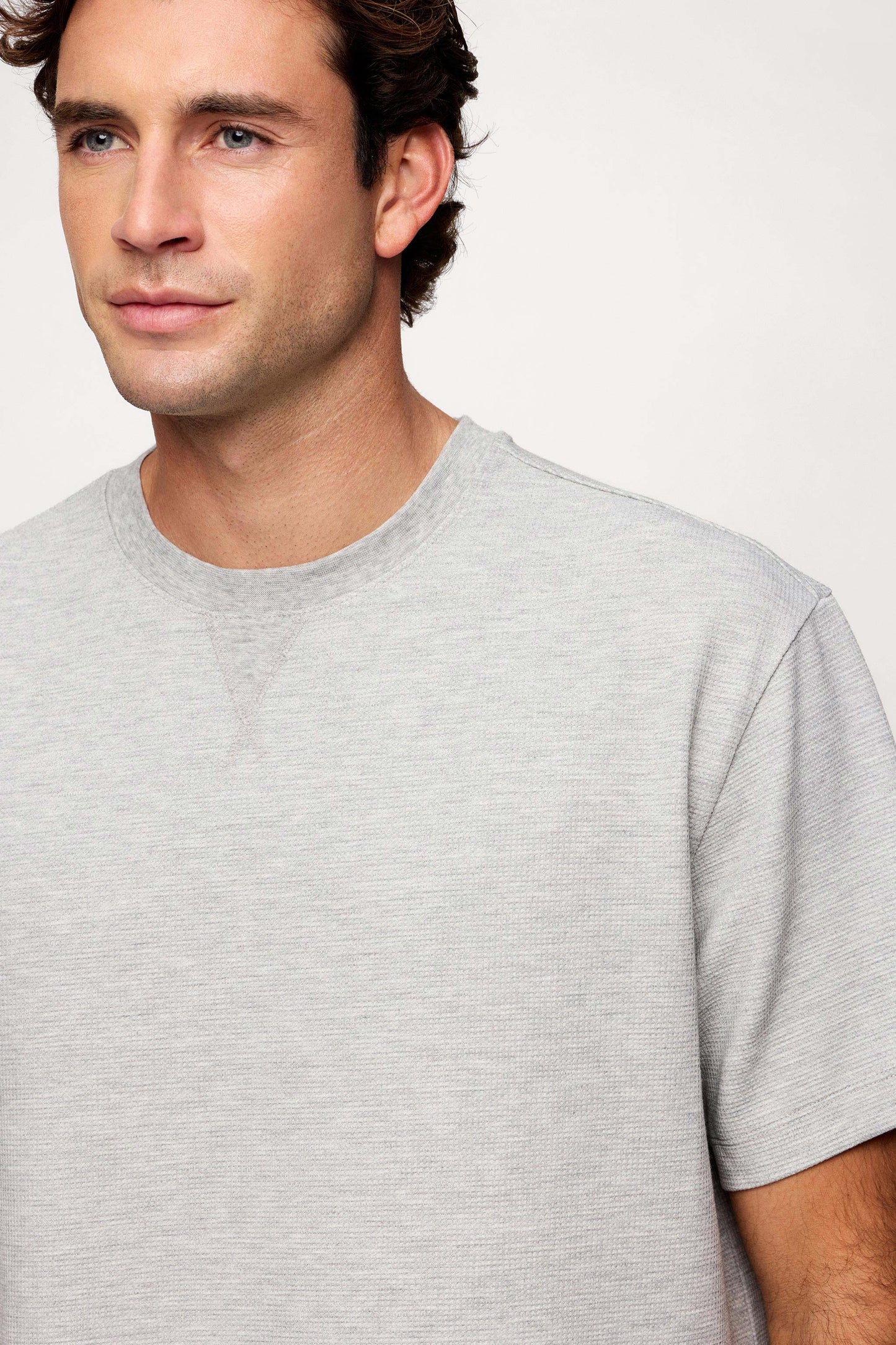 Performance Waffle T-Shirt | Heather Grey