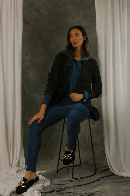 Blue Denim Slouch Pants - FINAL SALE