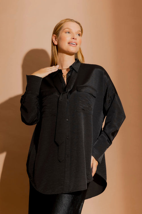 Black Shot Silky Blake Shirt