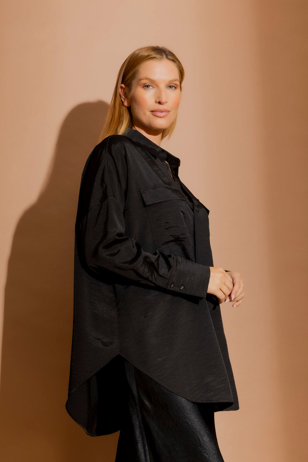 Black Shot Silky Blake Shirt