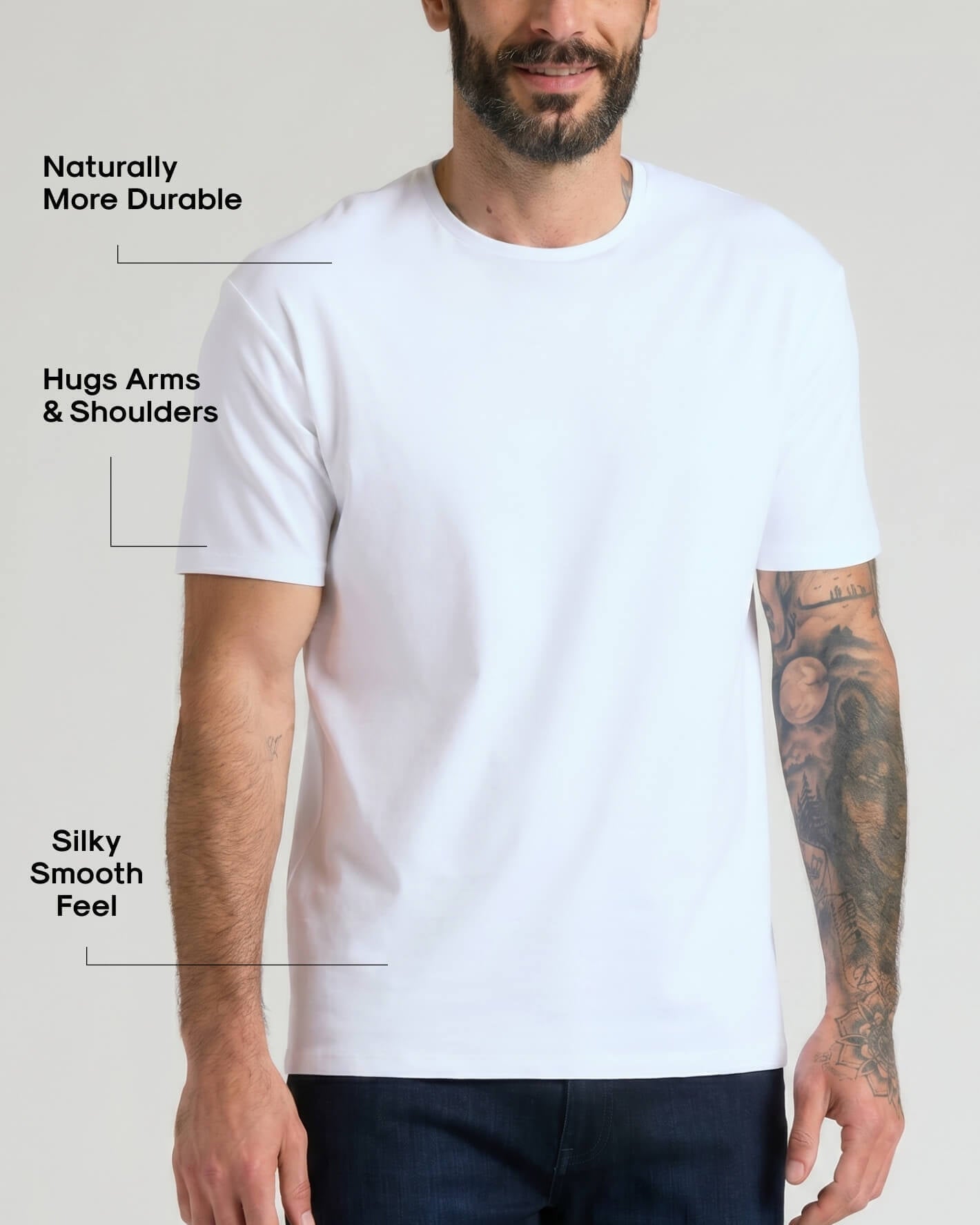 Pima Cotton Blend Crew 4-Pack