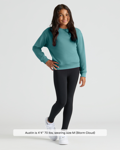Girls Stormcloud Slouch Pullover Crew