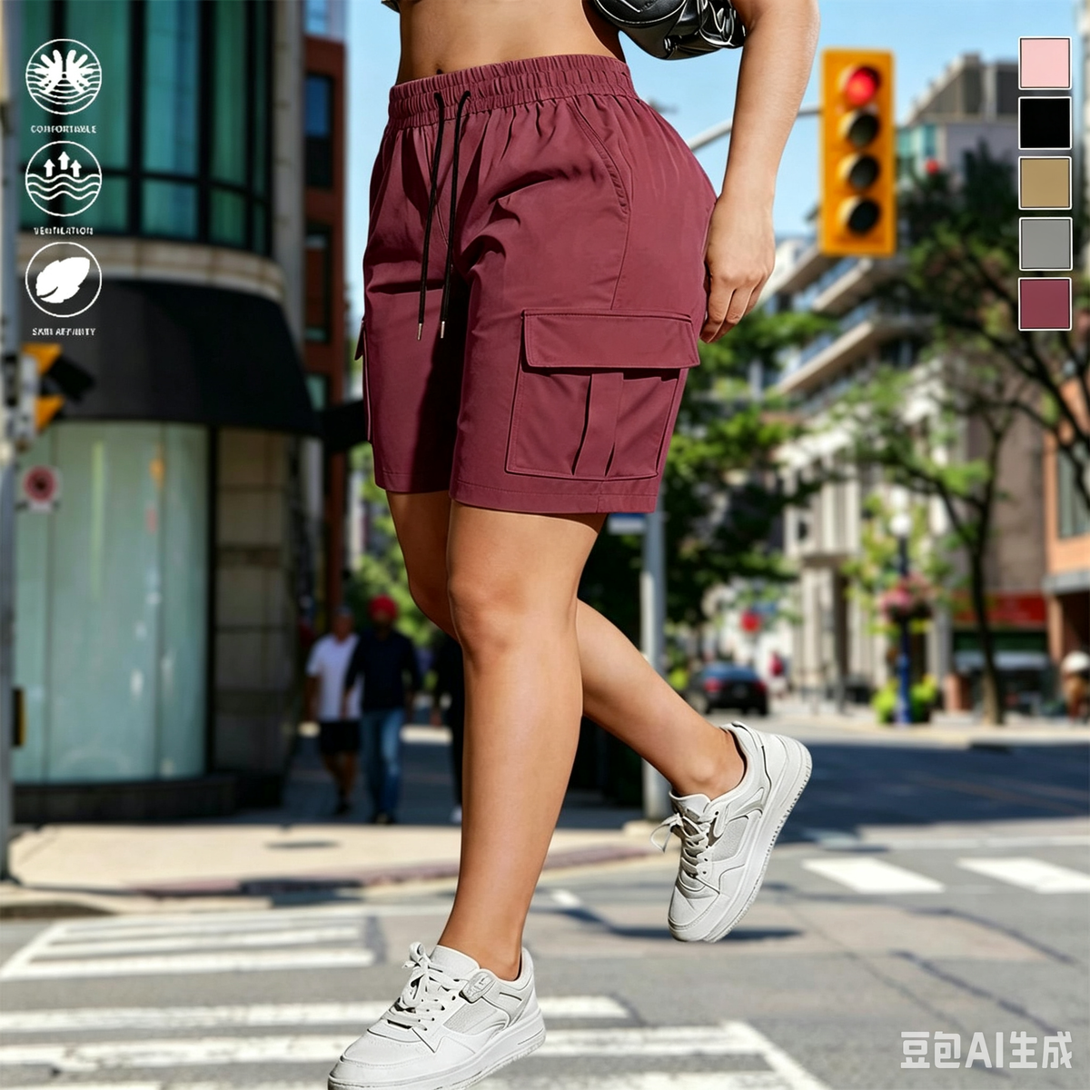 Women’s Outdoor Cargo Shorts – Multi-Pocket Design for Everyday Adventures