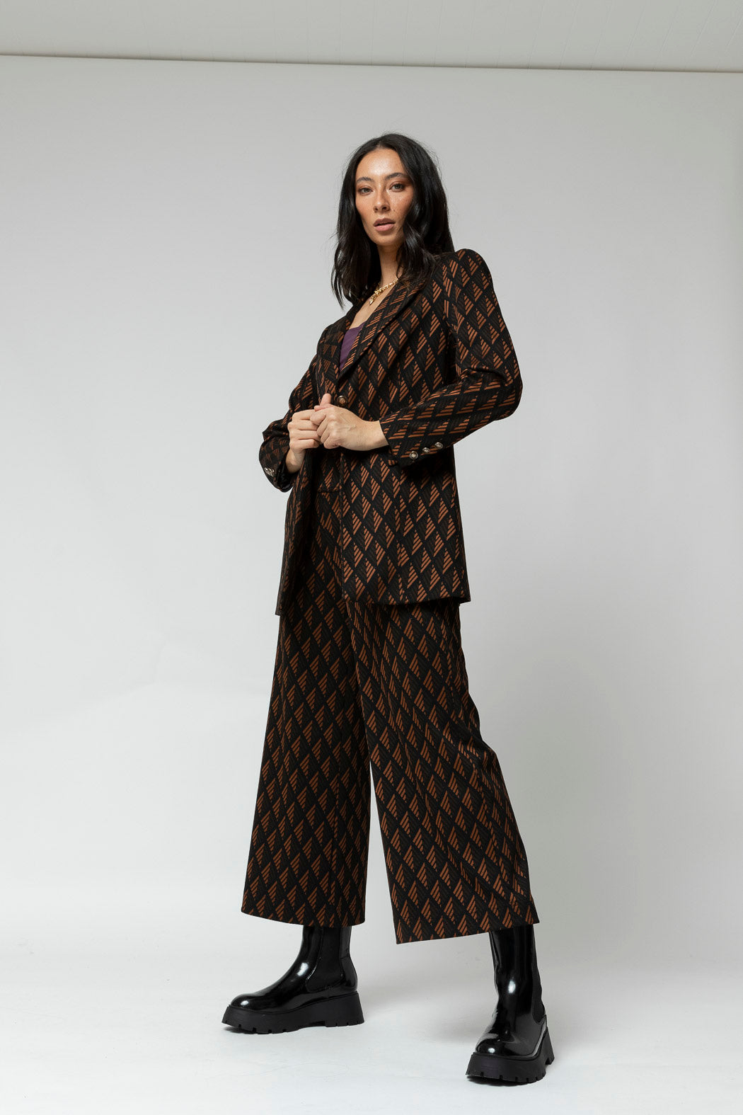 Black Tan Adria Blazer - Sale