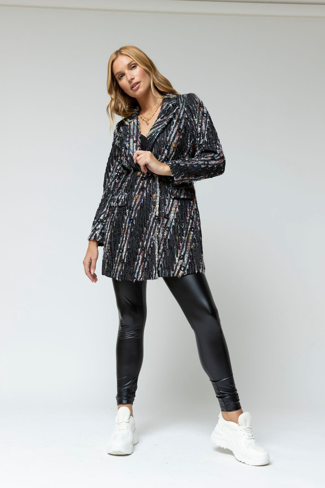 Black Applique Blazer - Sale