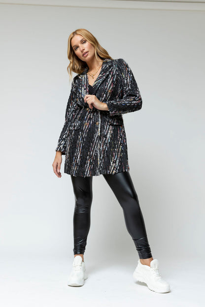 Black Applique Blazer - Sale