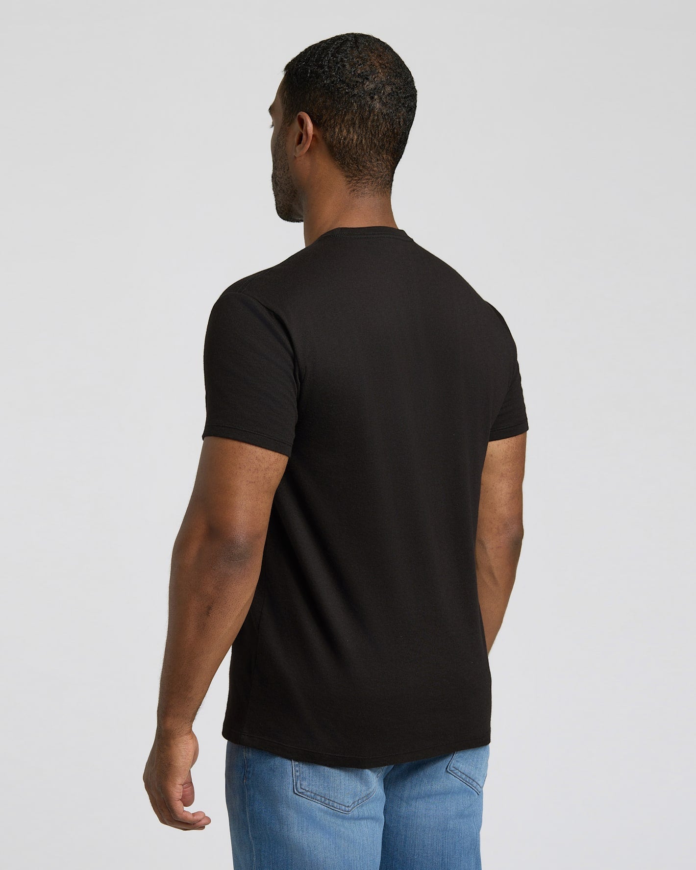 All Black Short Classic Crew Neck 3-Pack