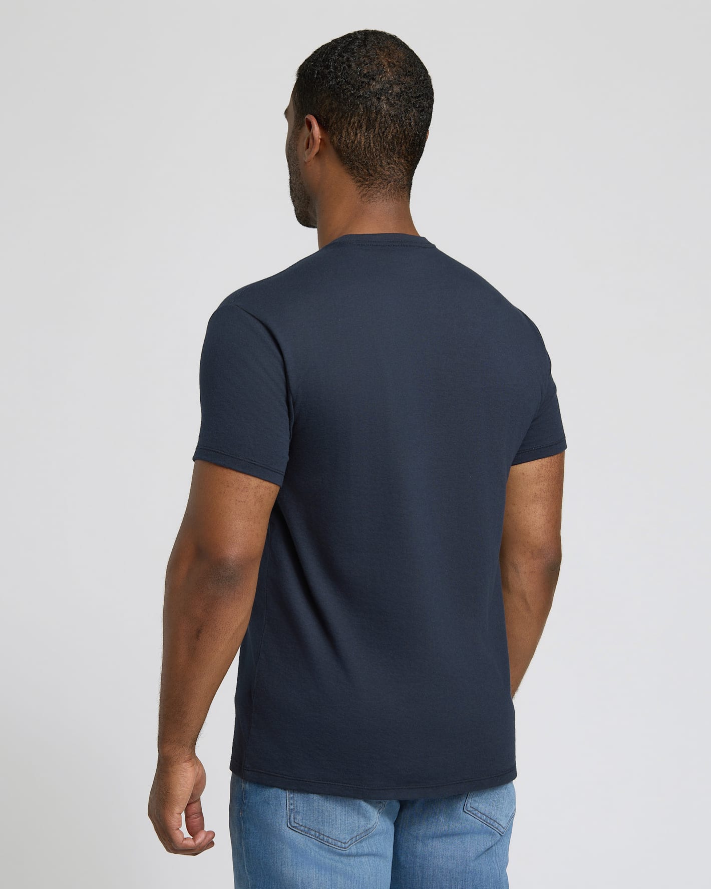 Navy Short Classic Crew Neck