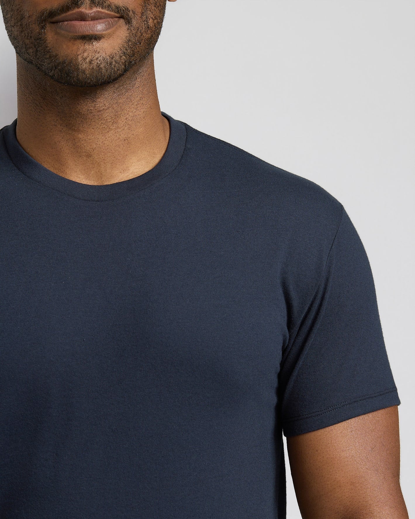 Navy Short Classic Crew Neck
