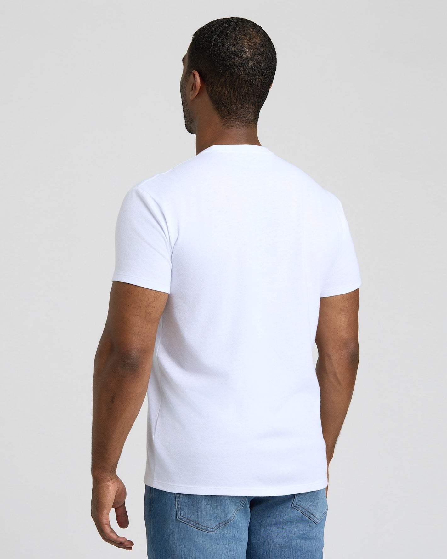 White Short Classic Crew Neck