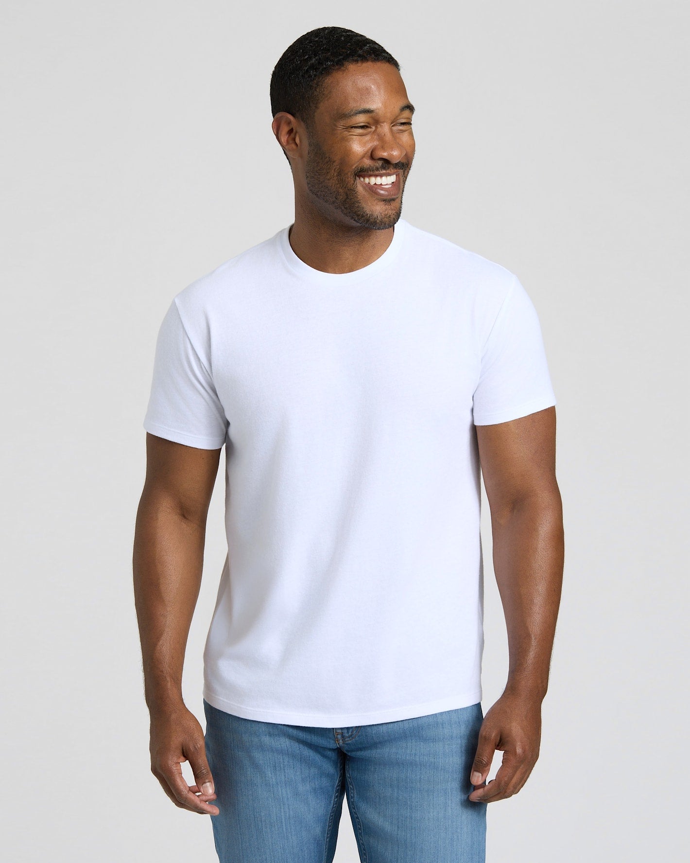 All White Short Classic Crew Neck 3-Pack