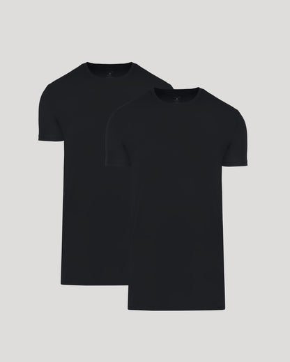 Tall Pima Cotton Blend Crew 2-Pack