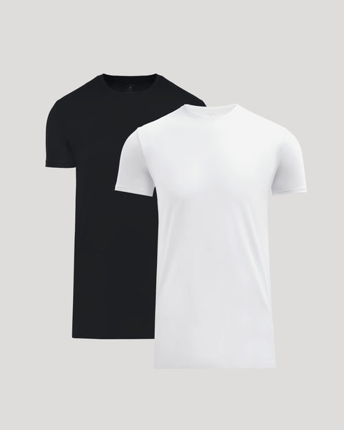 Tall Pima Cotton Blend Crew 2-Pack