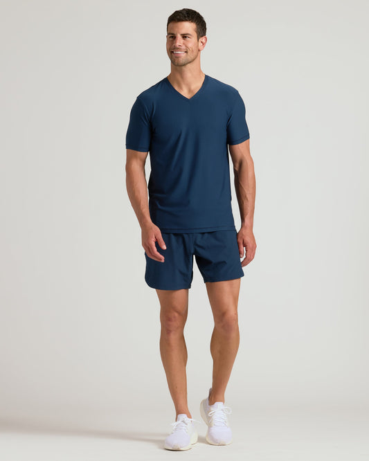 Navy Active V-Neck