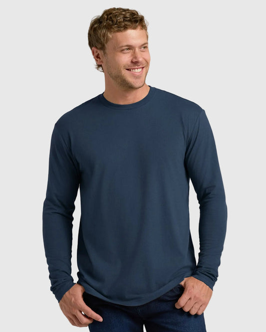 Navy Classic Long Sleeve Crew Neck