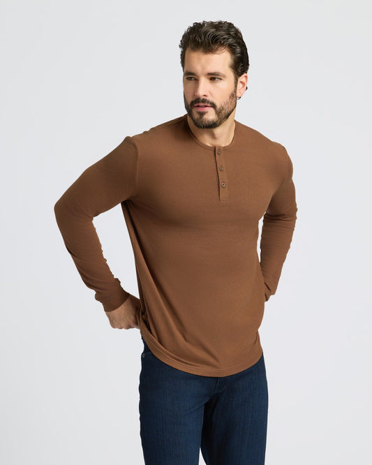 Sepiawood Classic Long Sleeve Henley