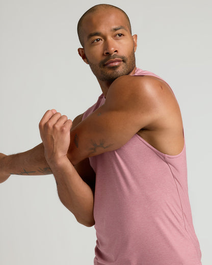 Quartz Rose Sleeveless Active Muscle Tee