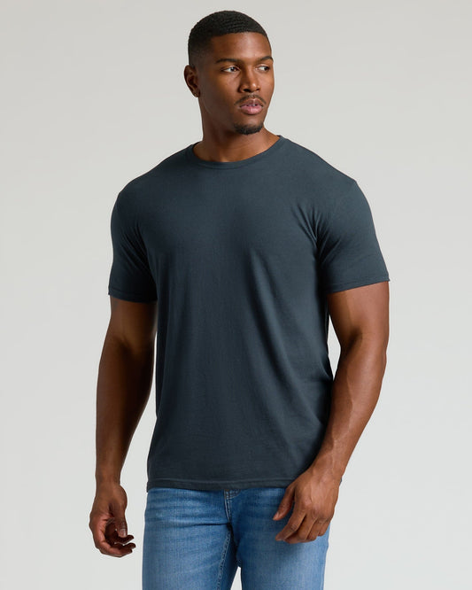 Shadow Tall Straight Hem Crew Neck T-Shirt