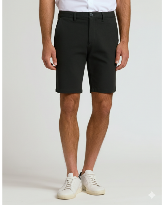 7" Black Chino Shorts 2.0