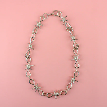 Thick Barbed Wire Necklace