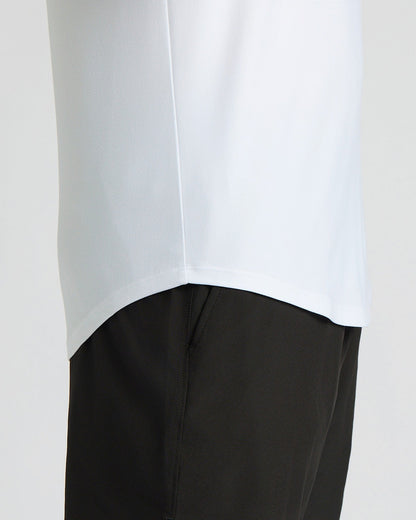 All White Active Curved Hem Crew 6-Pack